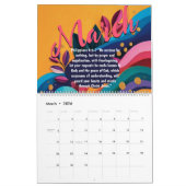 2026 Spirit Bible Verse Faith Wall Calendar カレンダー (3月 2026)