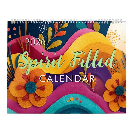 2026 Spirit Bible Verse Faith Wall Calendar カレンダー (カバー)