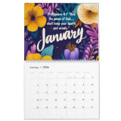 2026 Spirit Bible Verse Faith Wall Calendar カレンダー (1月 2026)