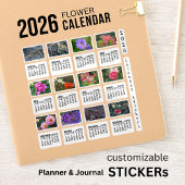 2026 SU Calendar Flower Custom-Cut Vinyl Sticker シール