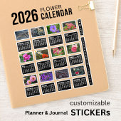 2026 SU Calendar Flower Custom-Cut Vinyl Sticker シール