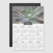 2026 Succulent Photograph Calendar Magnet (正面/裏面)