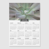2026 Succulent Photograph Calendar Magnet (正面)