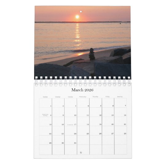 2026 Sun Calendar カレンダー (3月 2026)