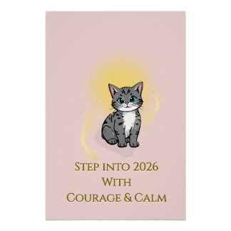 2026 Sunrise Inspiration Glossy Poster ポスター