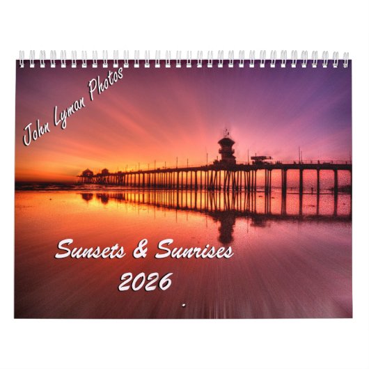 2026 Sunrise & Sunsets Calendar カレンダー (カバー)