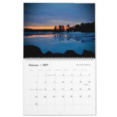 2026 Sunset Lake Calendar カレンダー (2月 2027)