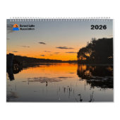 2026 Sunset Lake Calendar カレンダー (カバー)