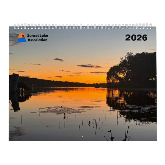2026 Sunset Lake Calendar カレンダー (カバー)