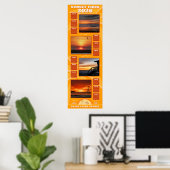 2026 Sunsets and Beach Vibes Calendar ポスター (ホームオフィス)