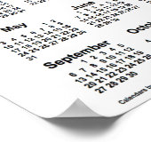 2026 Swallow Tail Caterpillar Calendar by Janz ポスター (角)