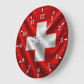 2026 Swiss flag watch ラージ壁時計 (傾斜)
