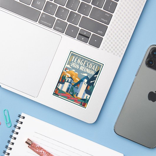 2026 Tengesdal Family Reunion シール (ノートパソコンとiPhone)