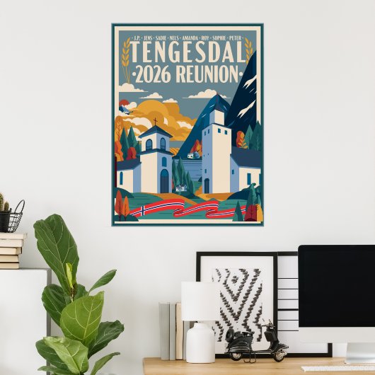 2026 Tengesdal Family Reunion ポスター (ホームオフィス)