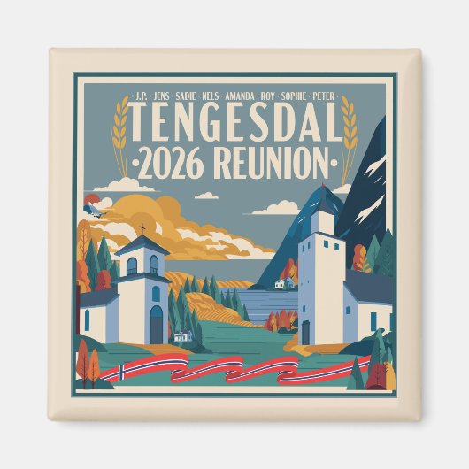 2026 Tengesdal Family Reunion マグネット (正面)