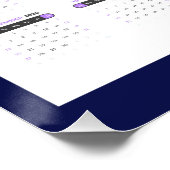 2026 Texas Bluebonnet Calendar ポスター (コーナー)