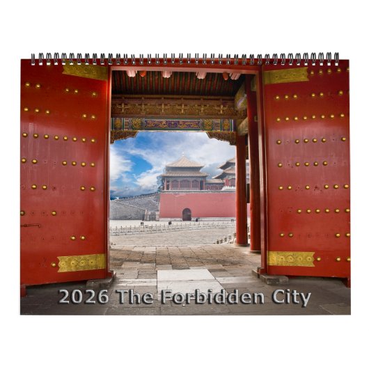 2026 The Forbidden City Calendar カレンダー (カバー)