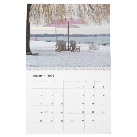 2026 The Seated View Calendar カレンダー (1月 2026)