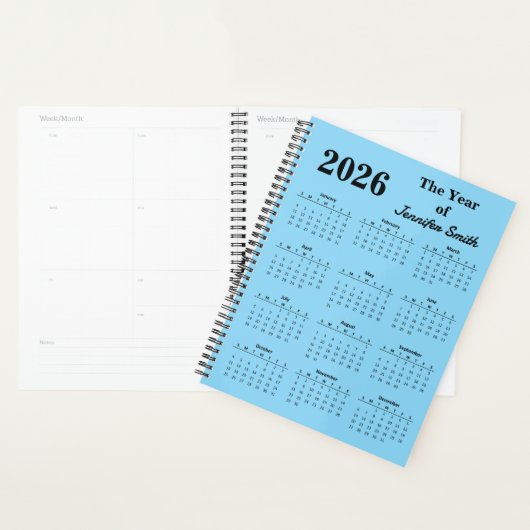 2026 The Year of Custom Name Personalized Planner プランナー手帳 (ディスプレー)