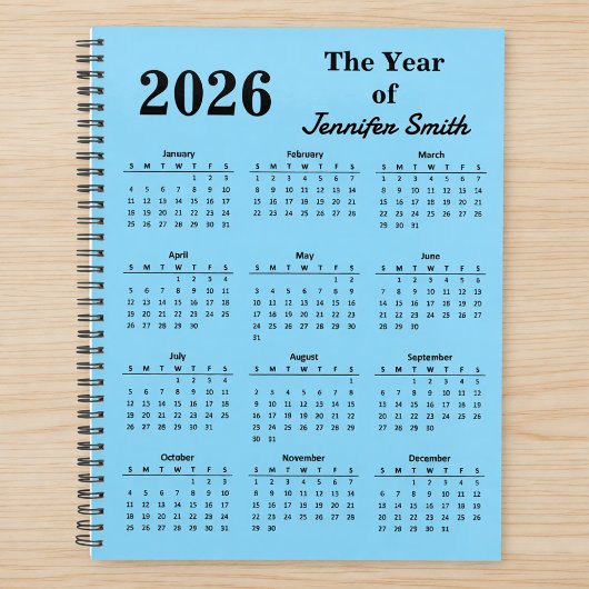 2026 The Year of Custom Name Personalized Planner プランナー手帳