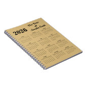 2026 The Year of [Your Name} Personalized Notebook ノートブック (右側)