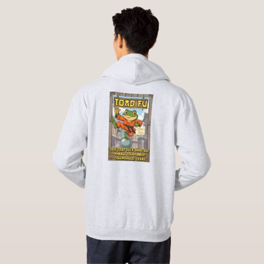2026 ToadSuck Shootout Pinball Tournament Hoodie パーカ (裏面フル)