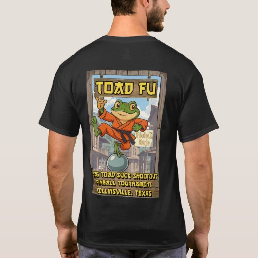 2026 ToadSuck Shootout Pinball Tournament Shirt Tシャツ (裏面)