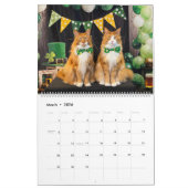 2026 Tony and Teddy Maine Coons Calendar カレンダー (3月 2026)