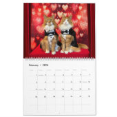 2026 Tony and Teddy Maine Coons Calendar カレンダー (2月 2026)