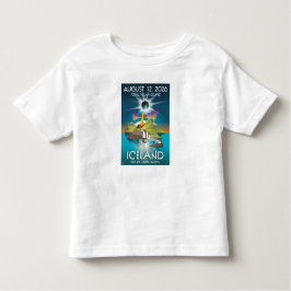 2026 total eclipse in Iceland - t-shirt トドラーTシャツ