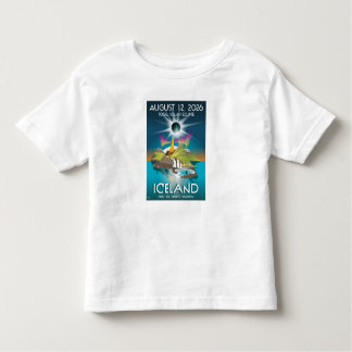 2026 total eclipse in Iceland - t-shirt トドラーTシャツ