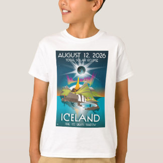 2026 total eclipse in Iceland - T-Shirt Tシャツ