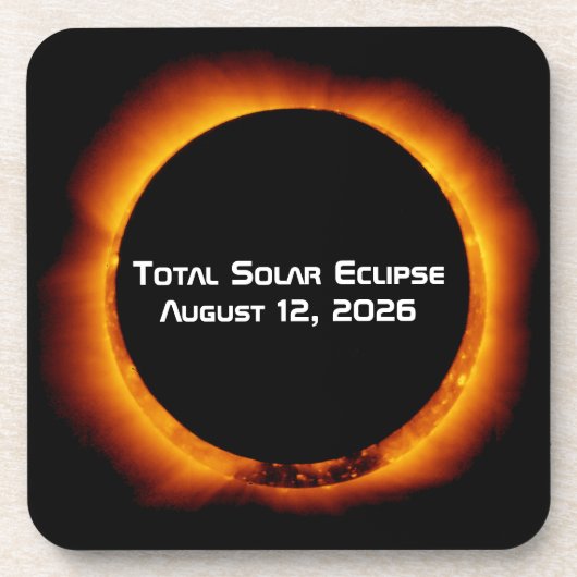 2026 Total Solar Eclipse コースター (正面)