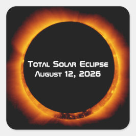 2026 Total Solar Eclipse スクエアシール