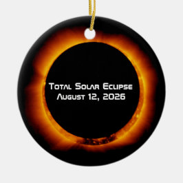 2026 Total Solar Eclipse セラミックオーナメント
