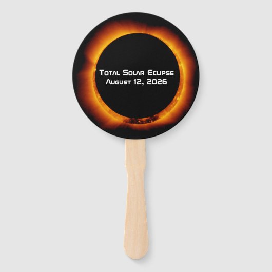 2026 Total Solar Eclipse ハンドファン (裏面)