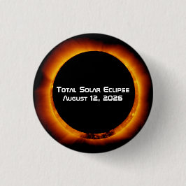 2026 Total Solar Eclipse 缶バッジ