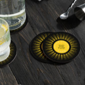 2026 Total solar eclipse your text personalized ラウンドペーパーコースター