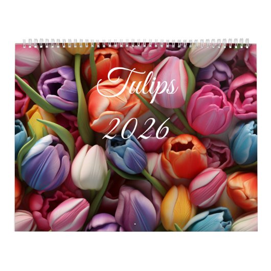 2026 Tulips Wall Calendar カレンダー (カバー)