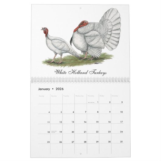 2026 Turkey Calendar カレンダー (1月 2026)