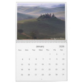 2026 Tuscany landscape photography  カレンダー (1月 2026)