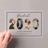 2026 Typography 4 Image Acrylic Graduation  アクリル招待状 (インサイチュ (ポータブル))