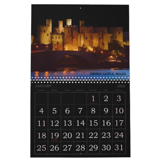 2026 UNITED KINGDOM CALENDAR カレンダー (1月 2026)