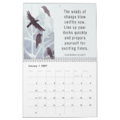 2026 Universal Year of Change Motivational Sayings カレンダー (1月 2027)