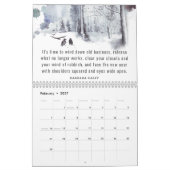 2026 Universal Year of Change Motivational Sayings カレンダー (2月 2027)