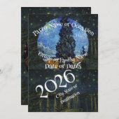 2026 Vacation Trip Tour Road Dinner Wine Ship Date 招待状 (正面/裏面)