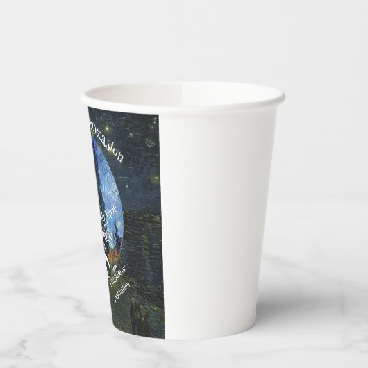 2026 Vacation Trip Tour Road Dinner Wine Ship Date 紙コップ (左)