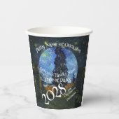 2026 Vacation Trip Tour Road Dinner Wine Ship Date 紙コップ (正面)