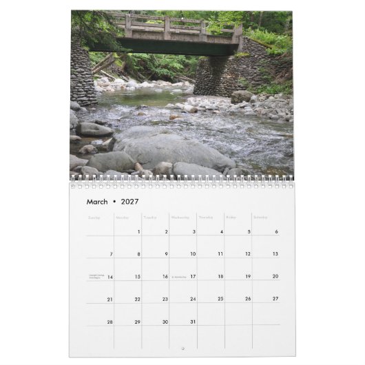 2026 Vermont – カレンダー (3月 2027)