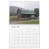 2026 Vermont Barns – カレンダー (1月 2026)